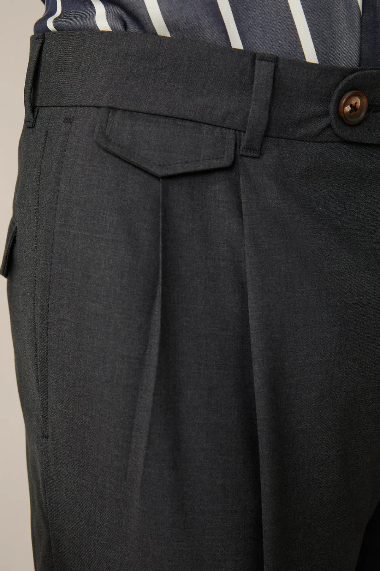 Baukasten-Hose Serpo Mit Bundfalte Und Umschlag In*Windsor Fashion