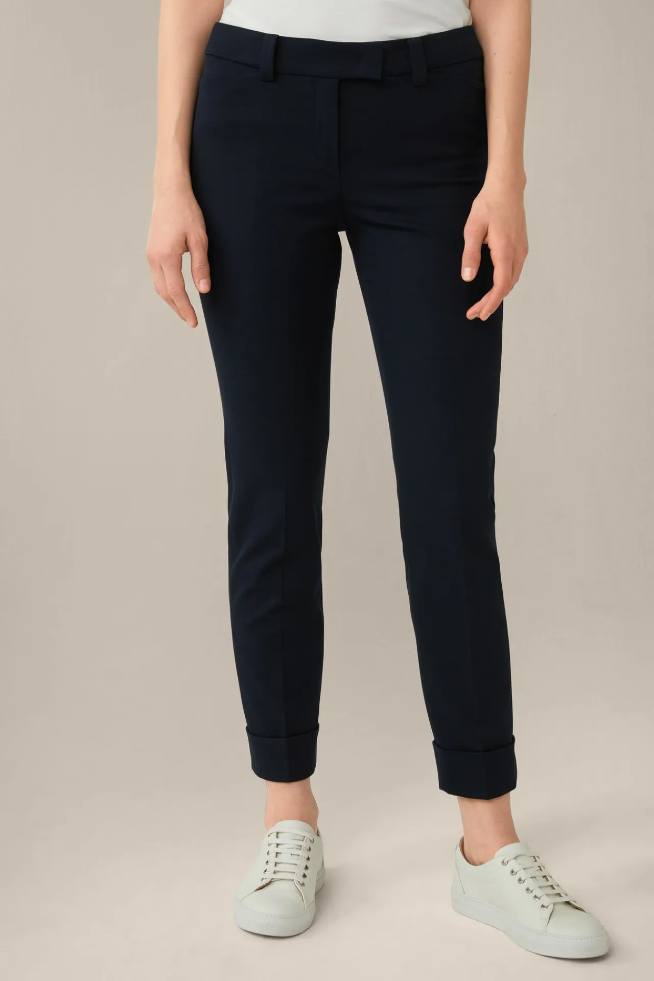 Baumwoll-Bi-Stretch-Chino Mit Umschlag In*Windsor Clearance