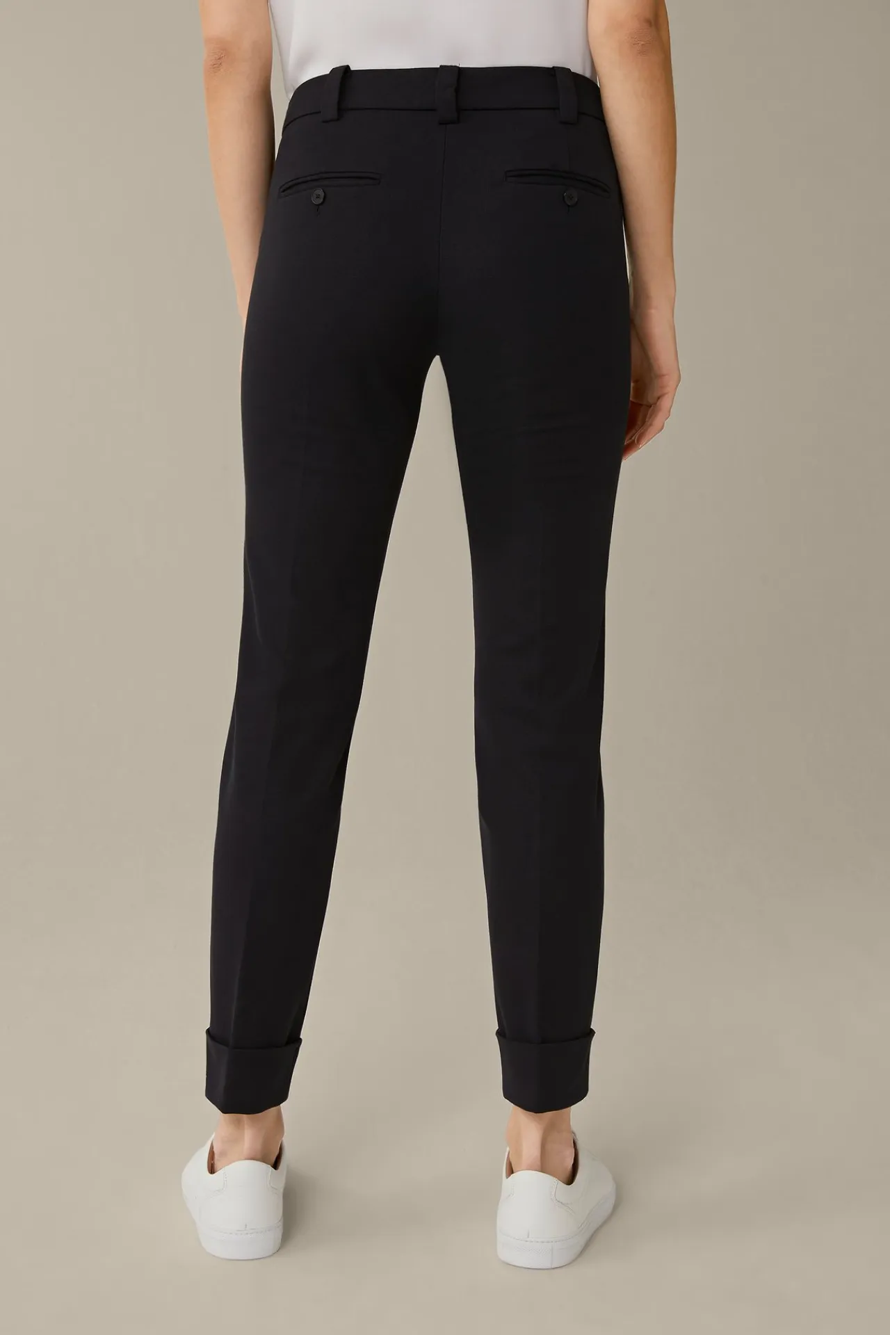 Baumwoll-Bi-Stretch-Chino Mit Umschlag In*Windsor Online