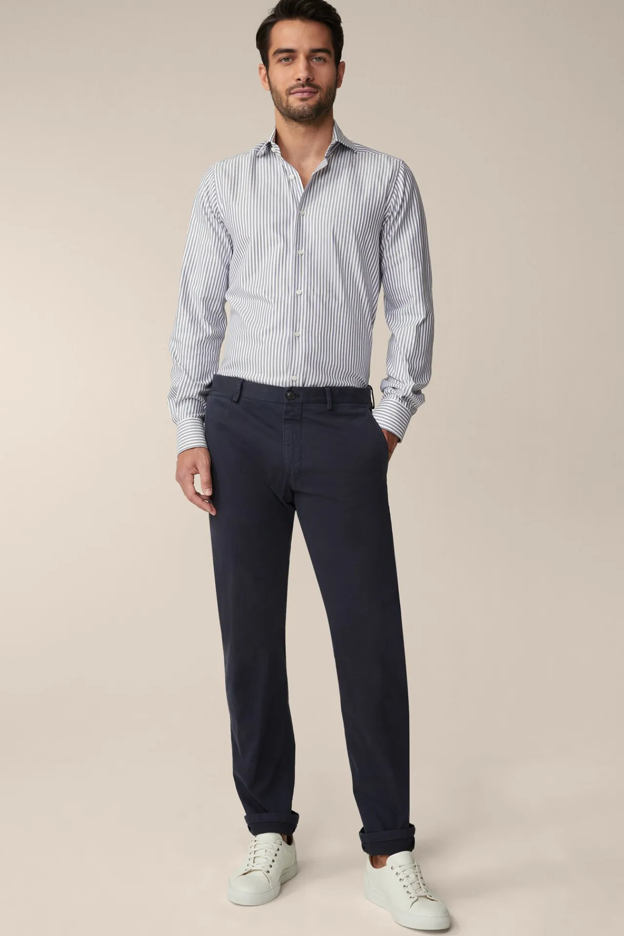 Baumwoll-Chino Cino In Navy*Windsor Clearance