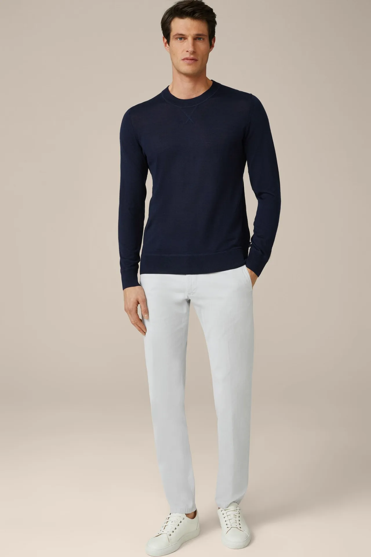 Baumwoll-Chino Cino In Stein*Windsor New