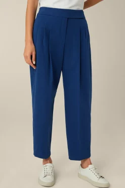 Baumwoll-Gabardine-Bundfalten-Hose In*Windsor Fashion