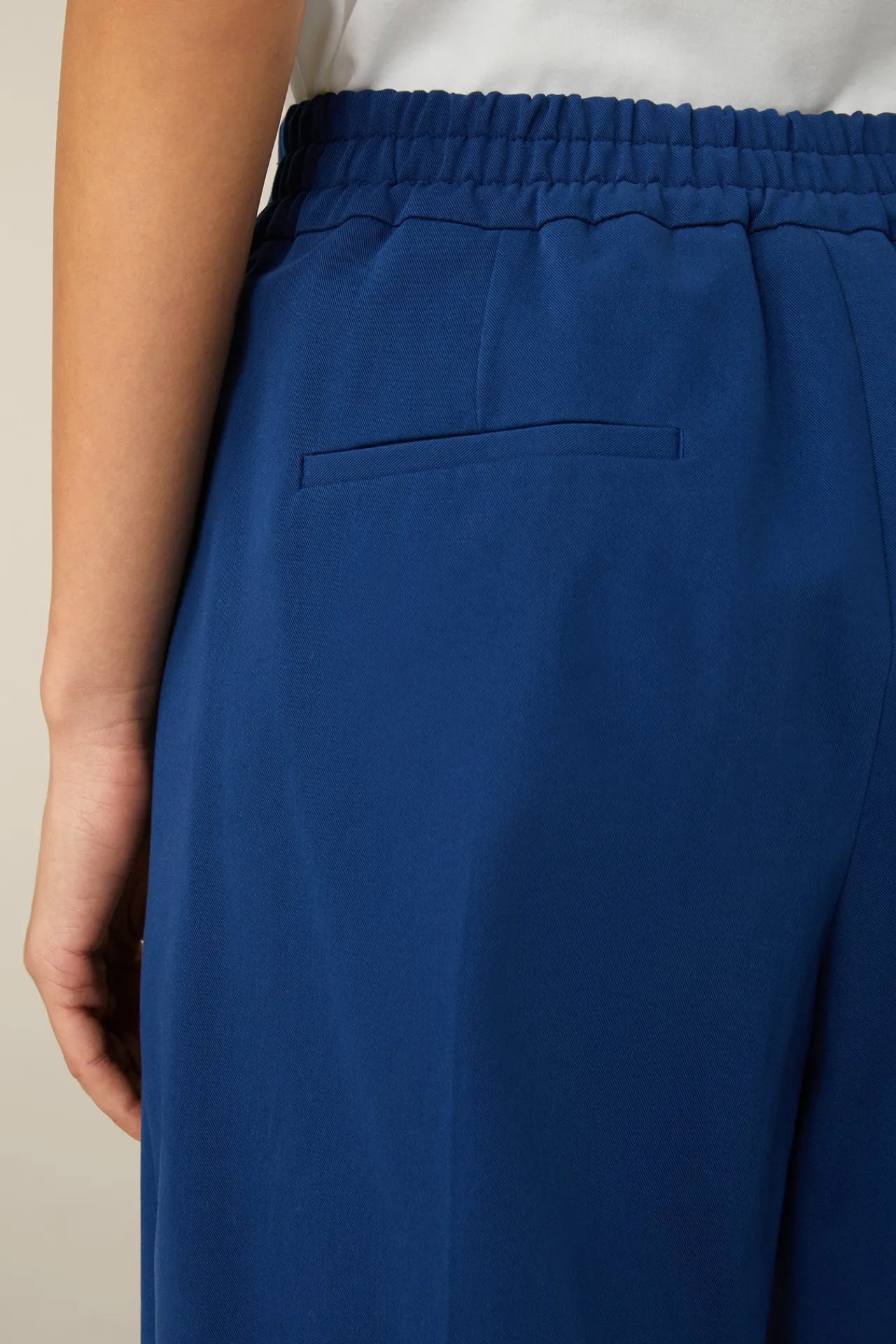 Baumwoll-Gabardine-Bundfalten-Hose In*Windsor Fashion