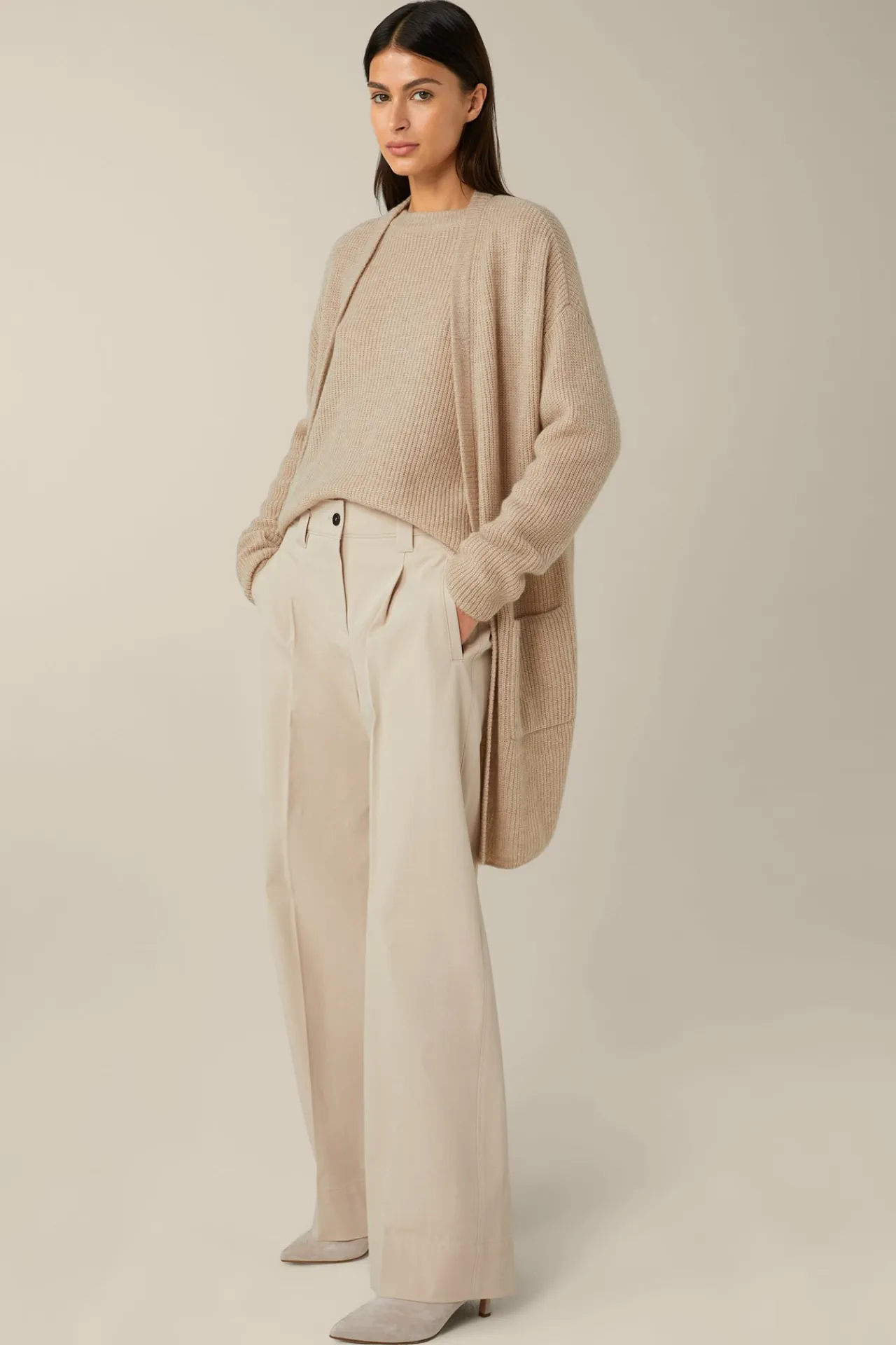 Baumwoll-Gabardine-Marlene-Hose In*Windsor Best