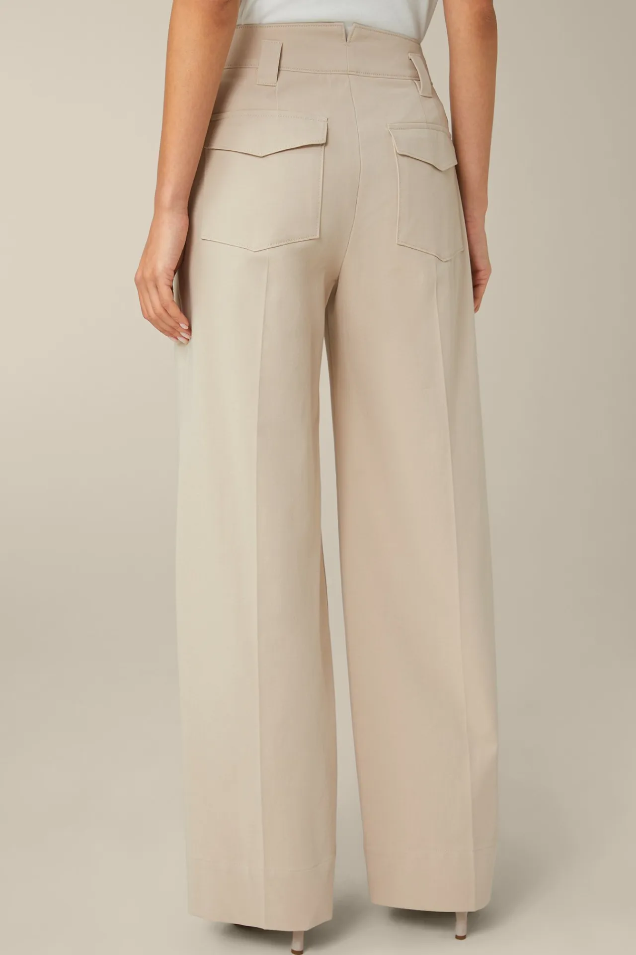 Baumwoll-Gabardine-Marlene-Hose In*Windsor Best