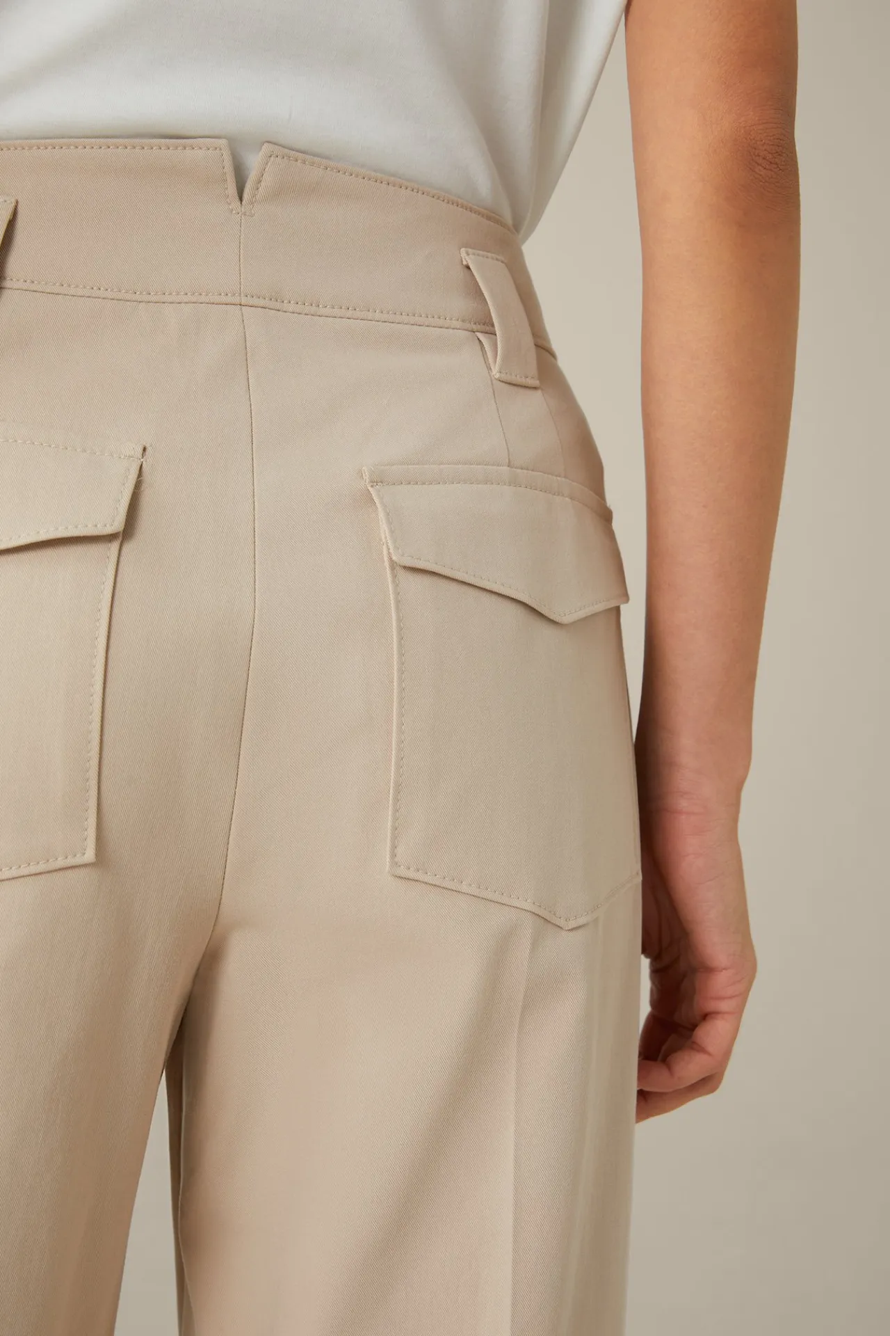 Baumwoll-Gabardine-Marlene-Hose In*Windsor Best