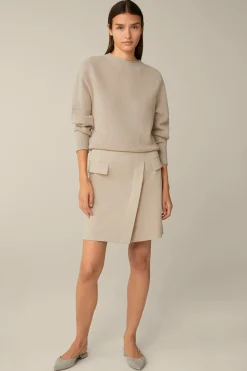 Baumwoll-Gabardine-Mini-Rock In*Windsor Hot