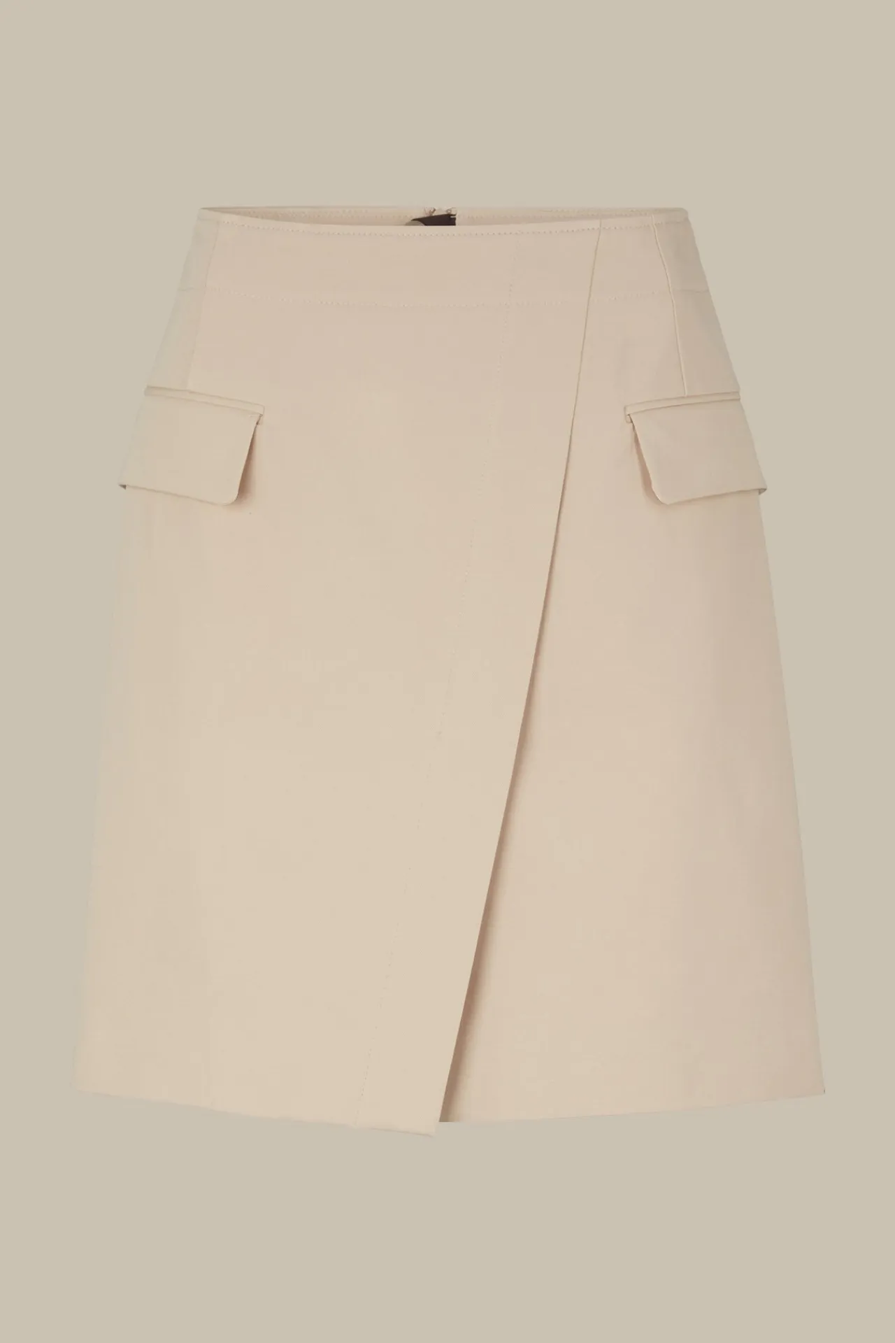 Baumwoll-Gabardine-Mini-Rock In*Windsor Hot