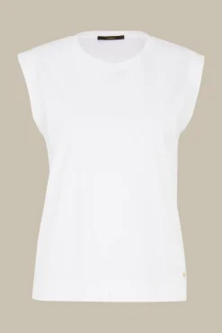 Baumwoll-Interlock-Shirt Ohne Arm In*Windsor Clearance
