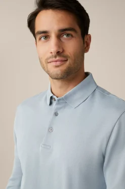 Baumwoll-Langarm-Poloshirt Frido In*Windsor Outlet