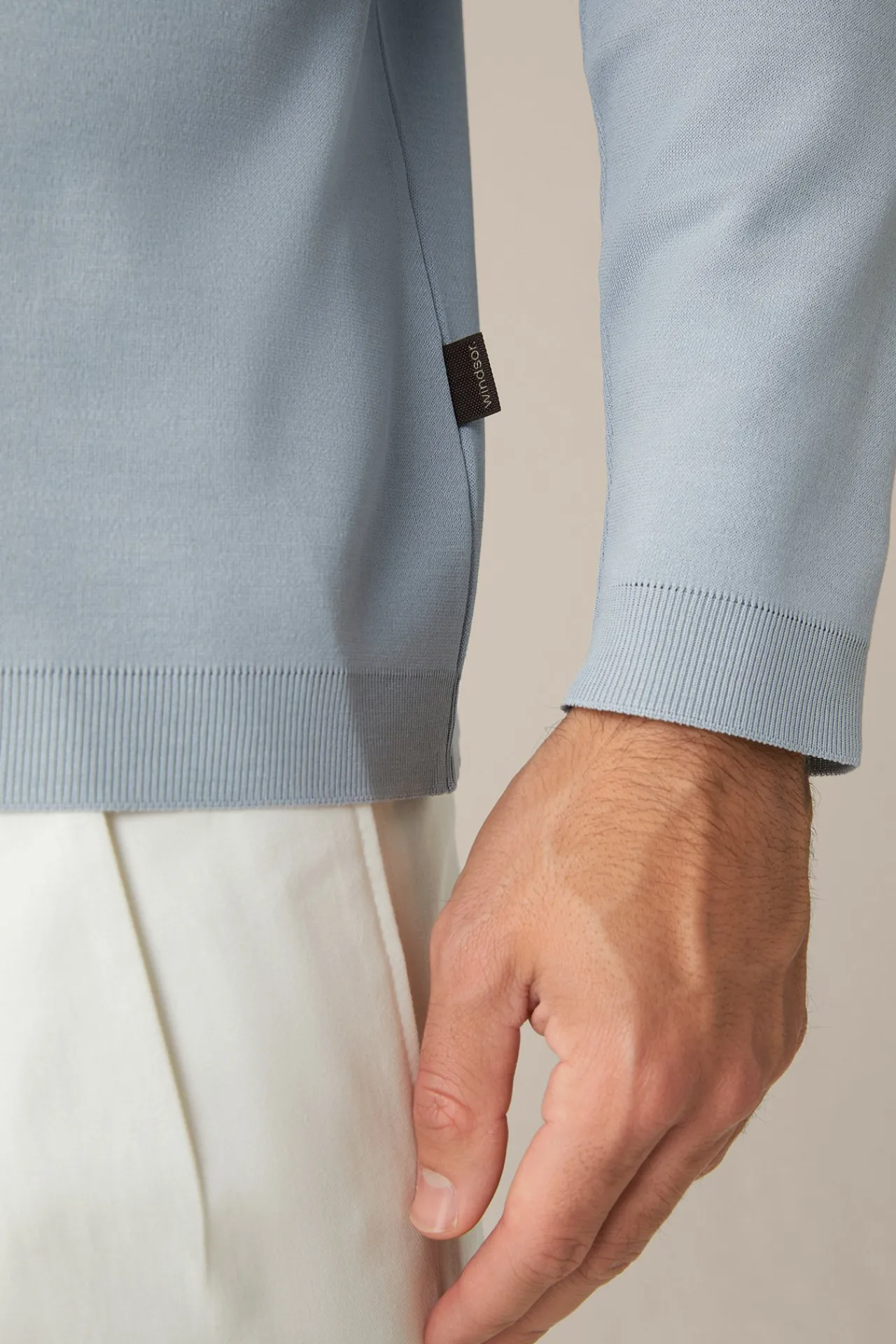 Baumwoll-Langarm-Shirt Frido In*Windsor Hot