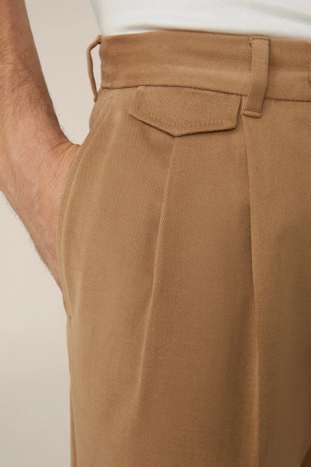 Baumwollmix-Hose Serpo In Camel-Braun*Windsor Online