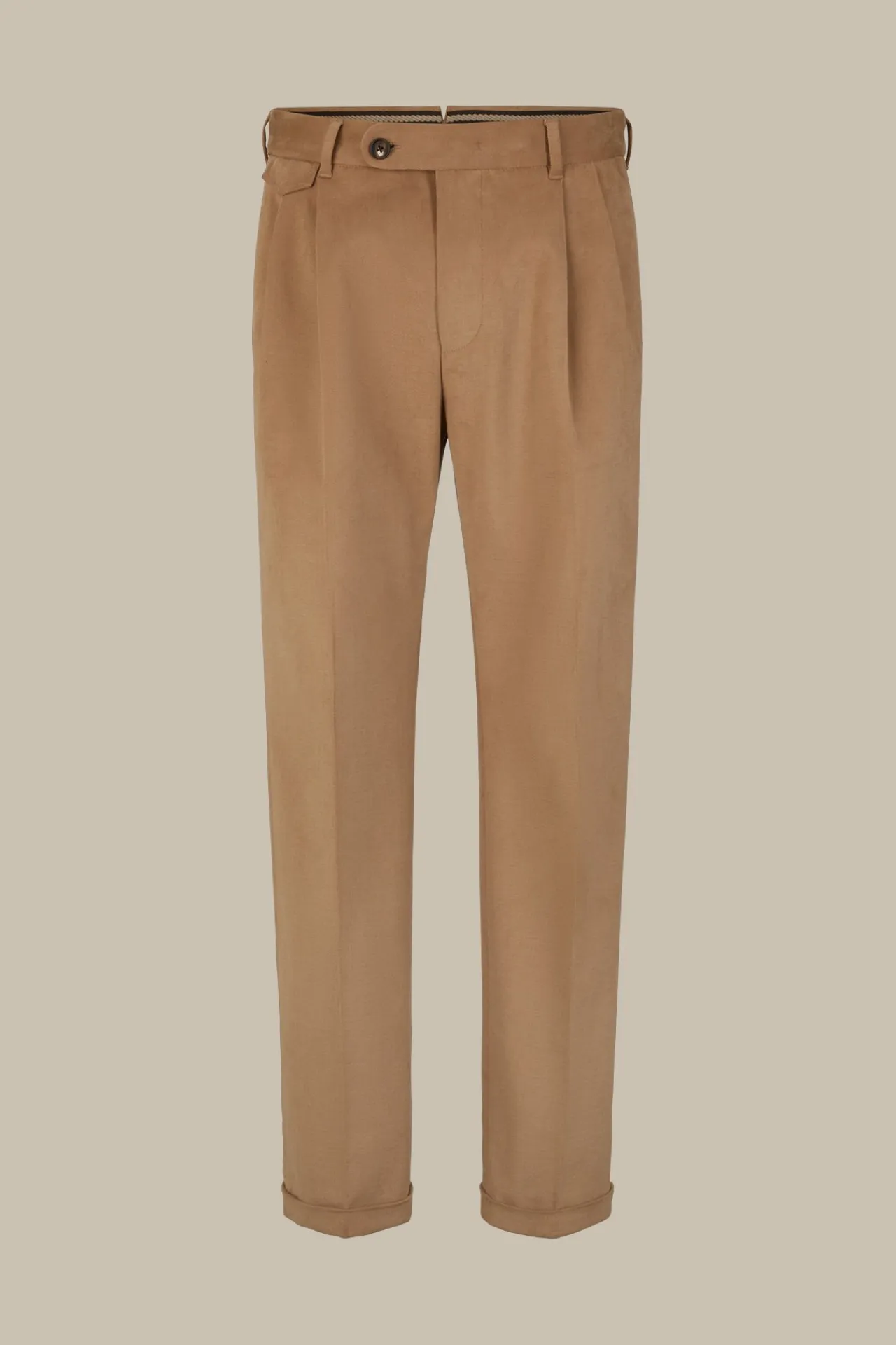 Baumwollmix-Hose Serpo In Camel-Braun*Windsor Online