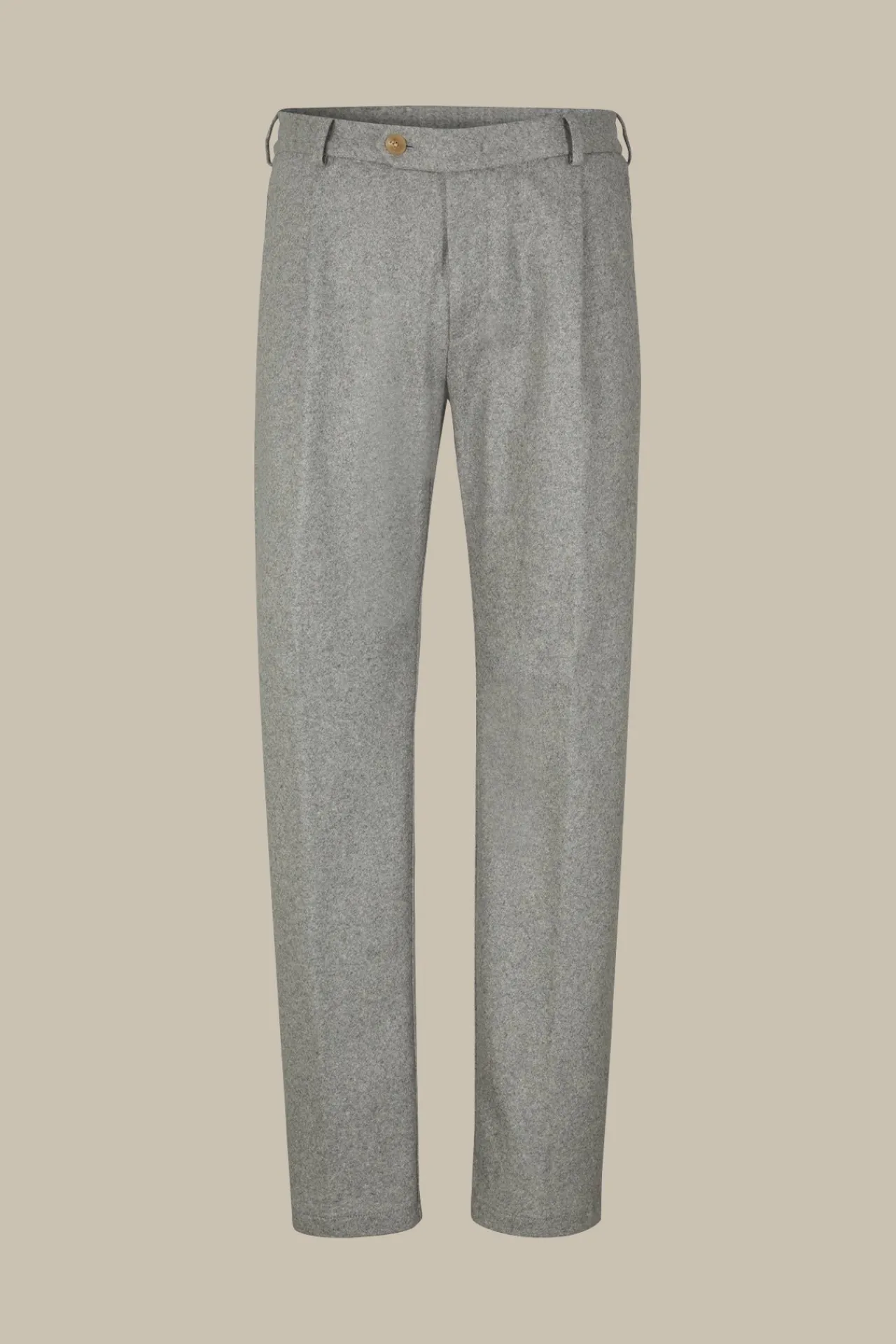 Cashmere-Baukasten-Hose Floro Mit Bundfalte In Grau Meliert*Windsor Outlet