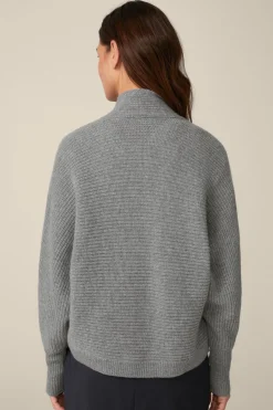 Cashmere-Cardigan In Grau Melange*Windsor Discount