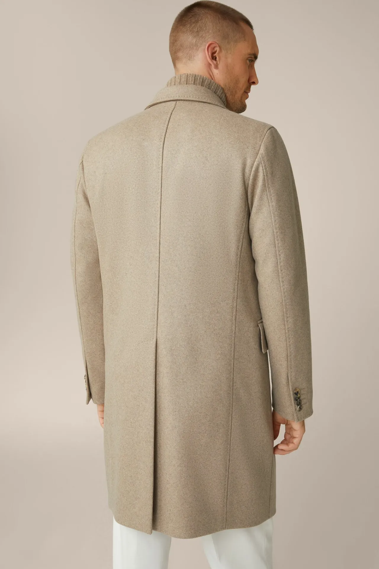 Cashmere-Doppelreiher-Mantel Cantro Mit Reverskragen In*Windsor New