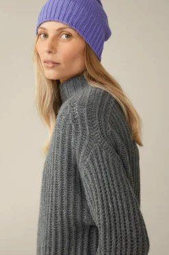 Cashmere-Mutze In Lila*Windsor Online