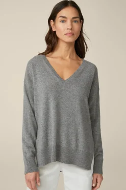 Cashmere-Pullover In Grau Melange*Windsor Sale