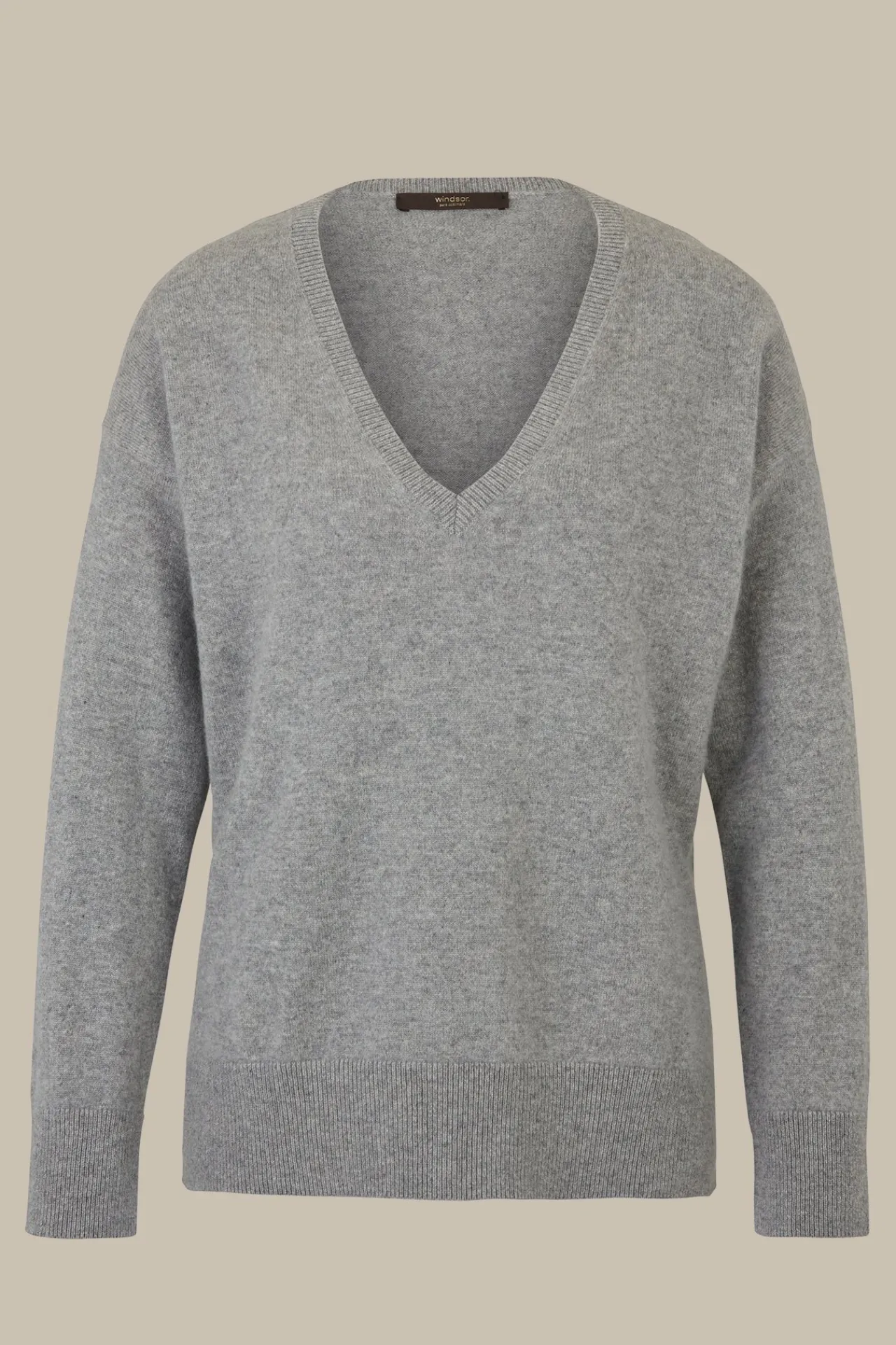 Cashmere-Pullover In Grau Melange*Windsor Sale