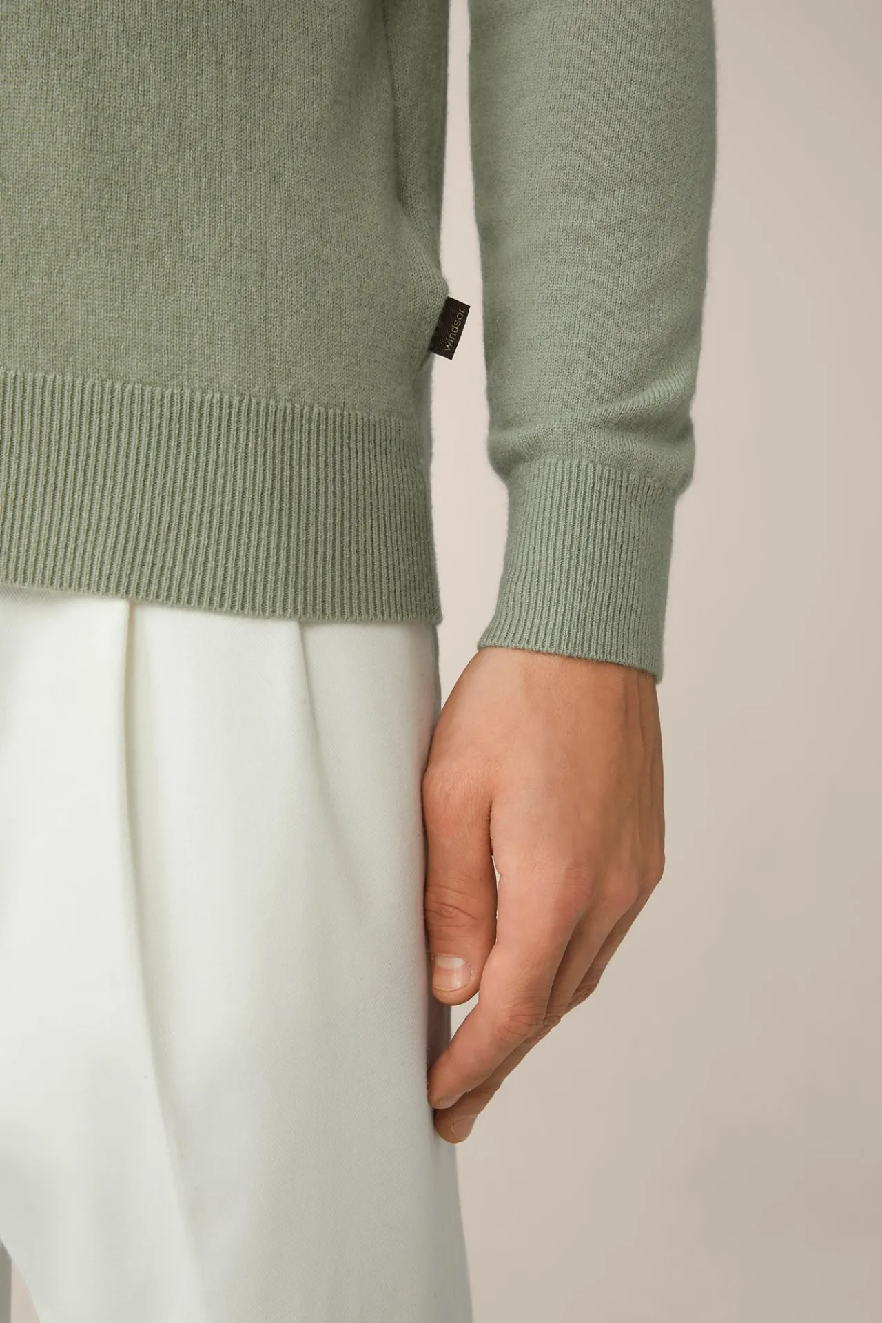Cashmere-Rundhals-Pullover Cashmono In*Windsor Hot