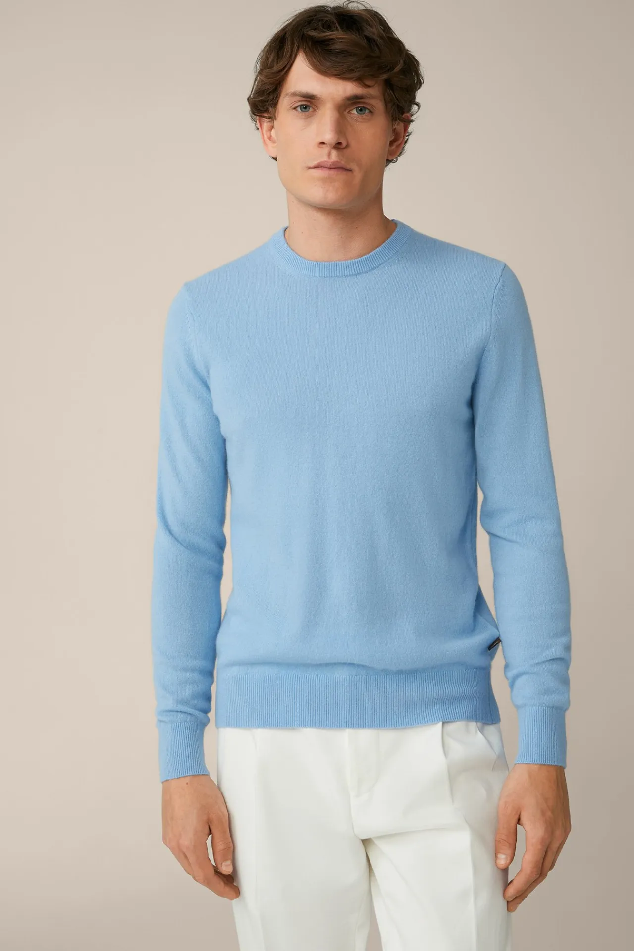 Cashmere-Rundhals-Pullover Cashmono In*Windsor Clearance