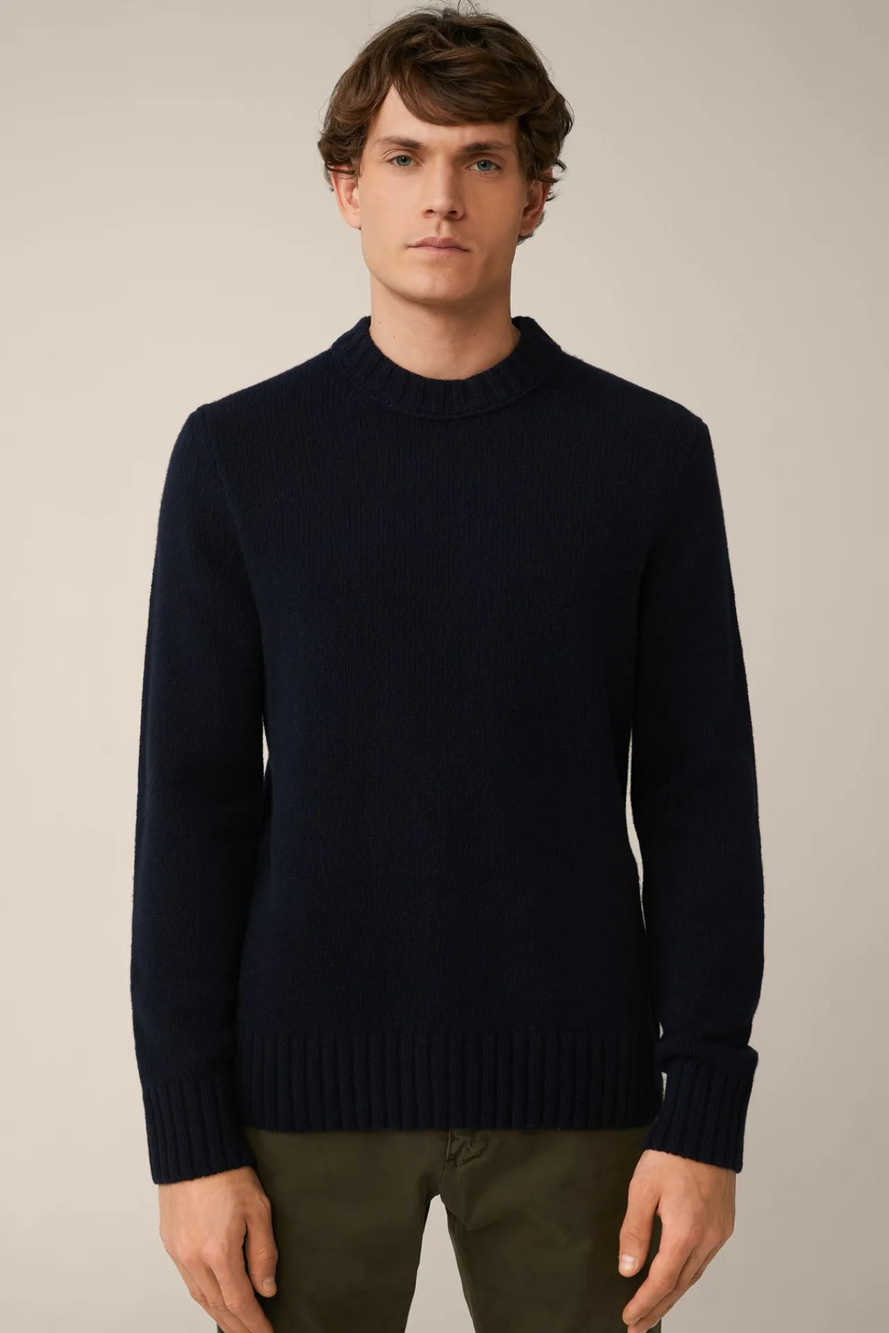 Cashmere-Strick-Rundhals-Pullover Ecosio In*Windsor Sale