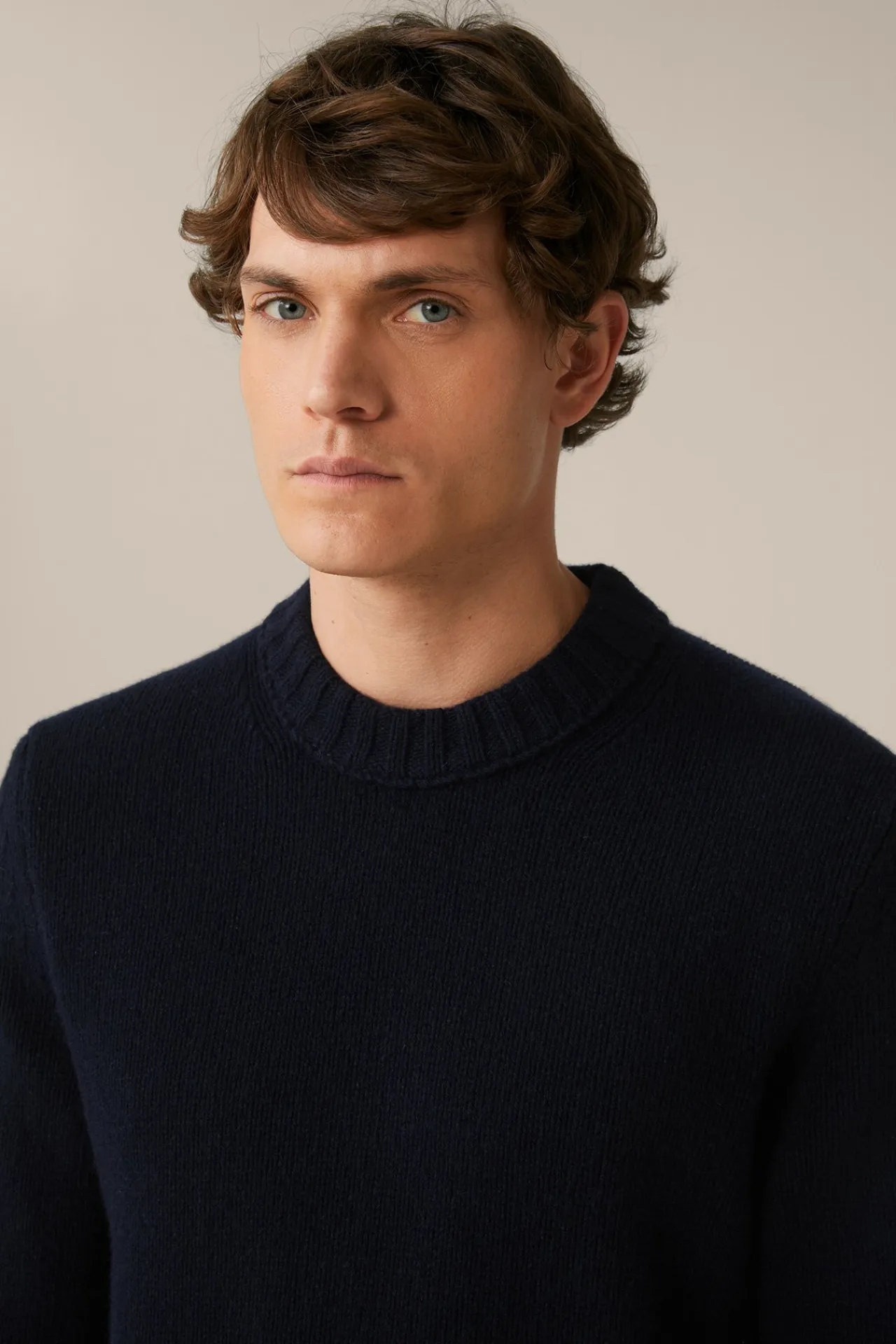 Cashmere-Strick-Rundhals-Pullover Ecosio In*Windsor Sale