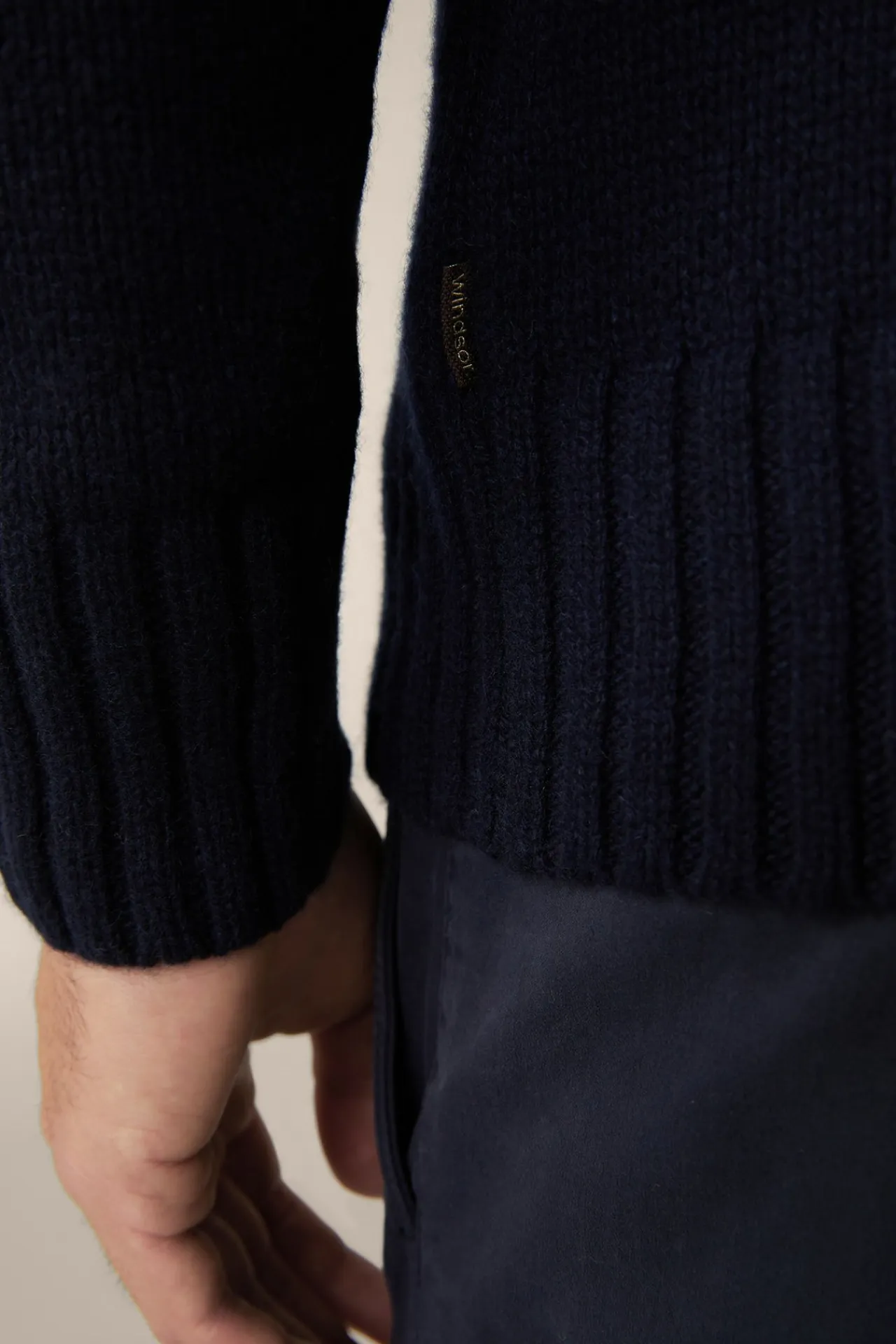 Cashmere-Strick-Rundhals-Pullover Ecosio In*Windsor Sale