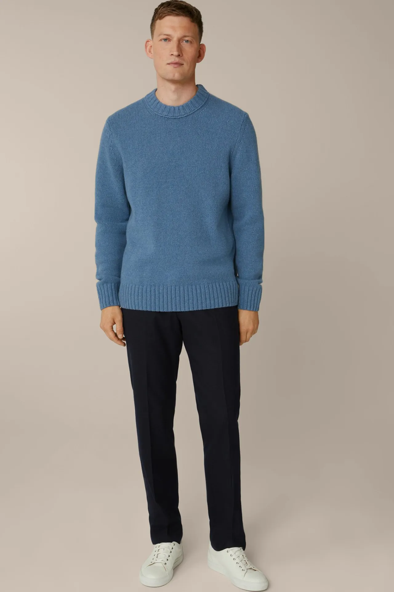 Cashmere-Strick-Rundhals-Pullover Ecosio In*Windsor Outlet