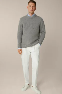 Cashmere-Strick-Rundhals-Pullover Ecosio In*Windsor Sale