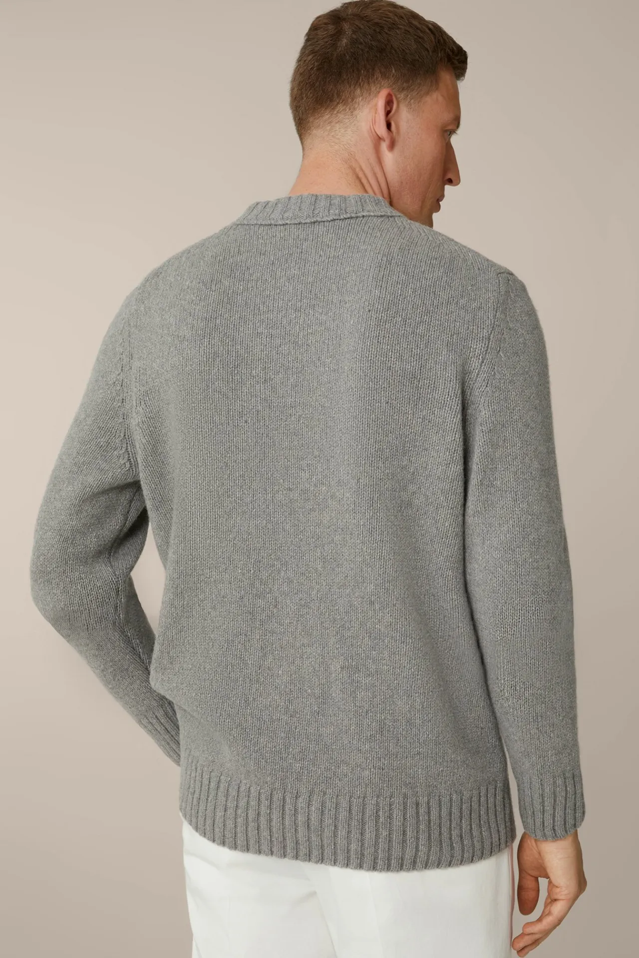Cashmere-Strick-Rundhals-Pullover Ecosio In*Windsor Sale