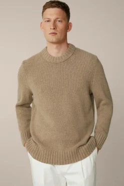 Cashmere-Strick-Rundhals-Pullover Ecosio In Beige*Windsor Online