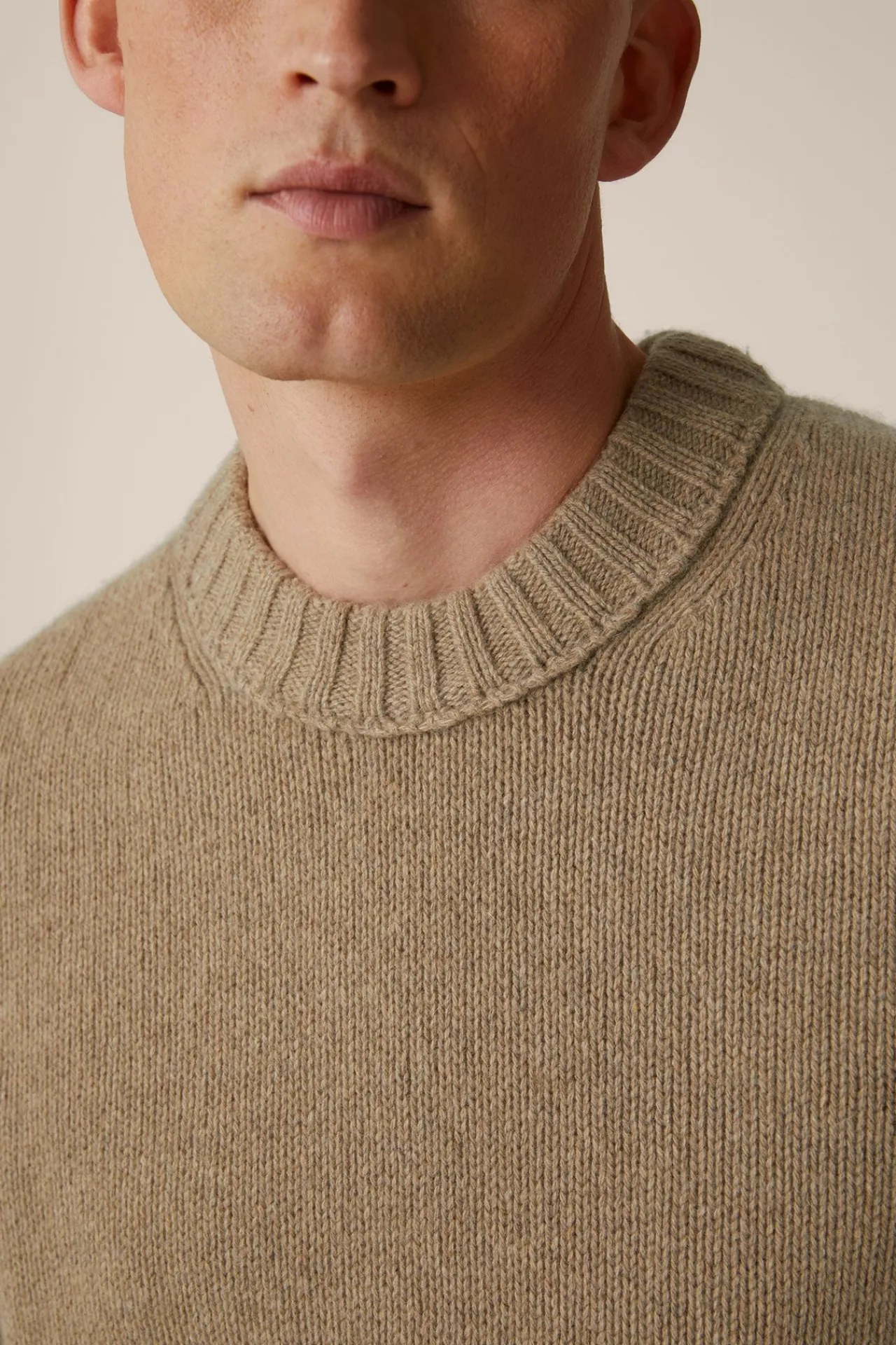 Cashmere-Strick-Rundhals-Pullover Ecosio In Beige*Windsor Online