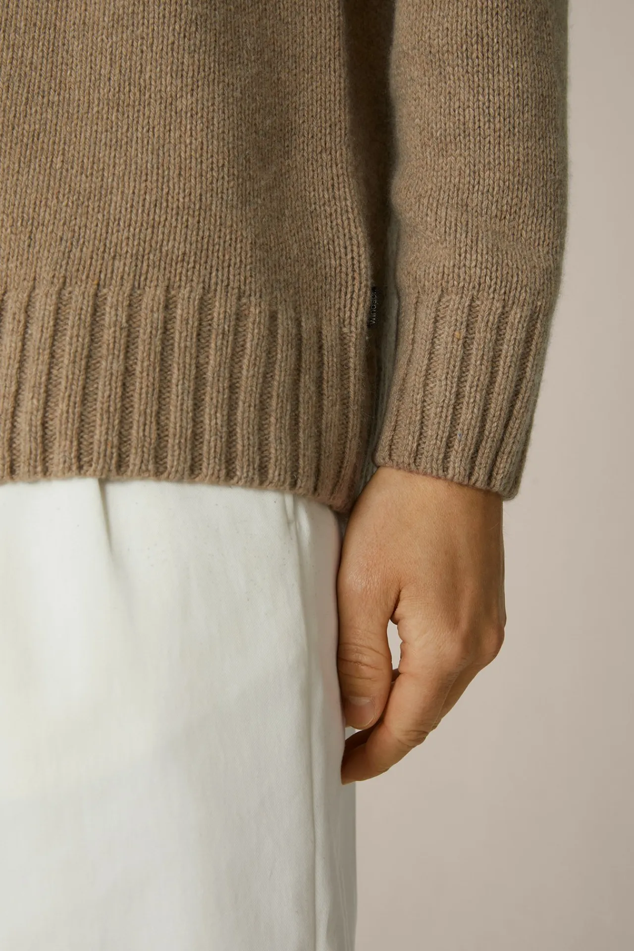 Cashmere-Strick-Rundhals-Pullover Ecosio In Beige*Windsor Online