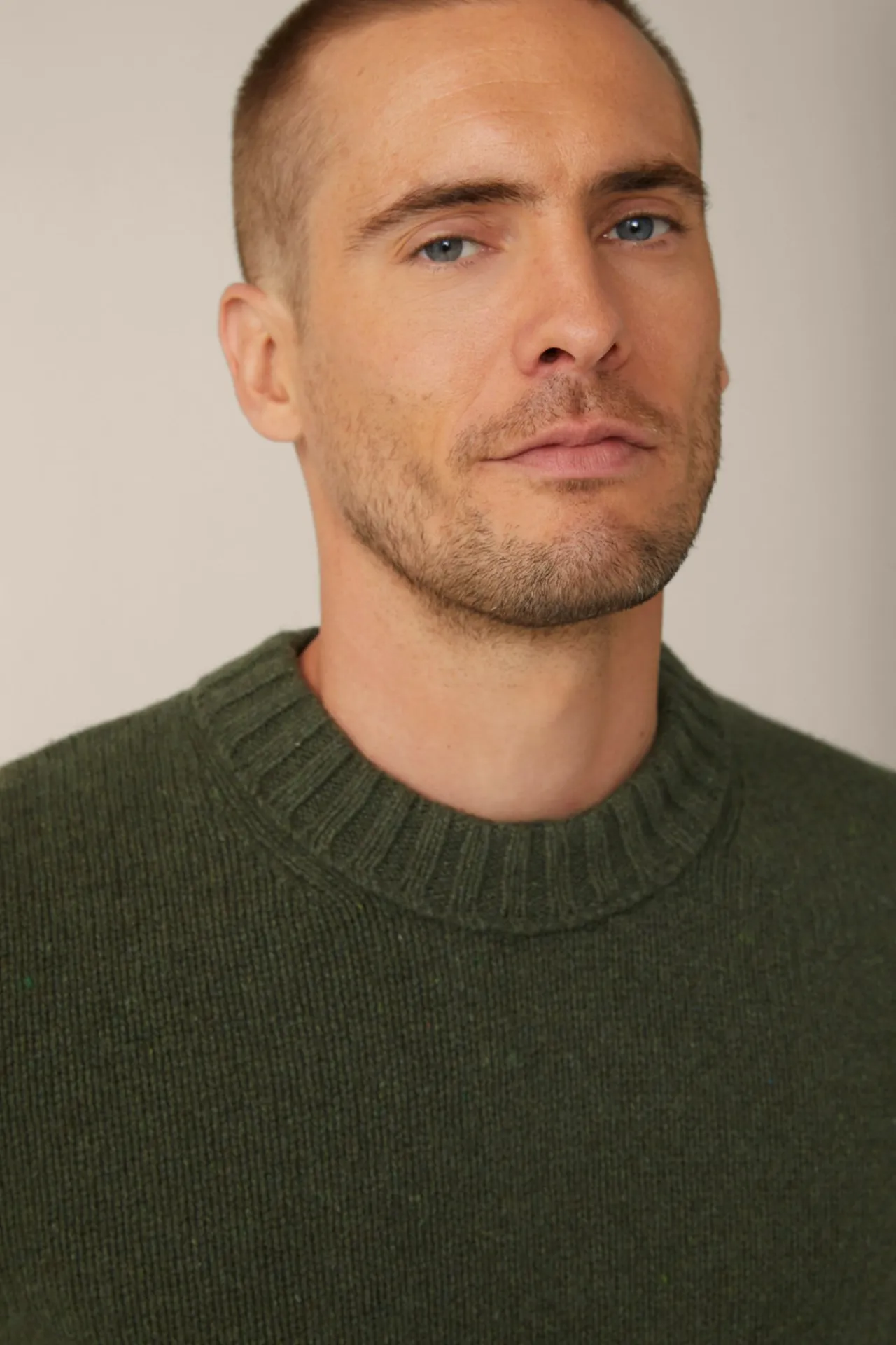 Cashmere-Strick-Rundhals-Pullover Ecosio In Olive*Windsor Online