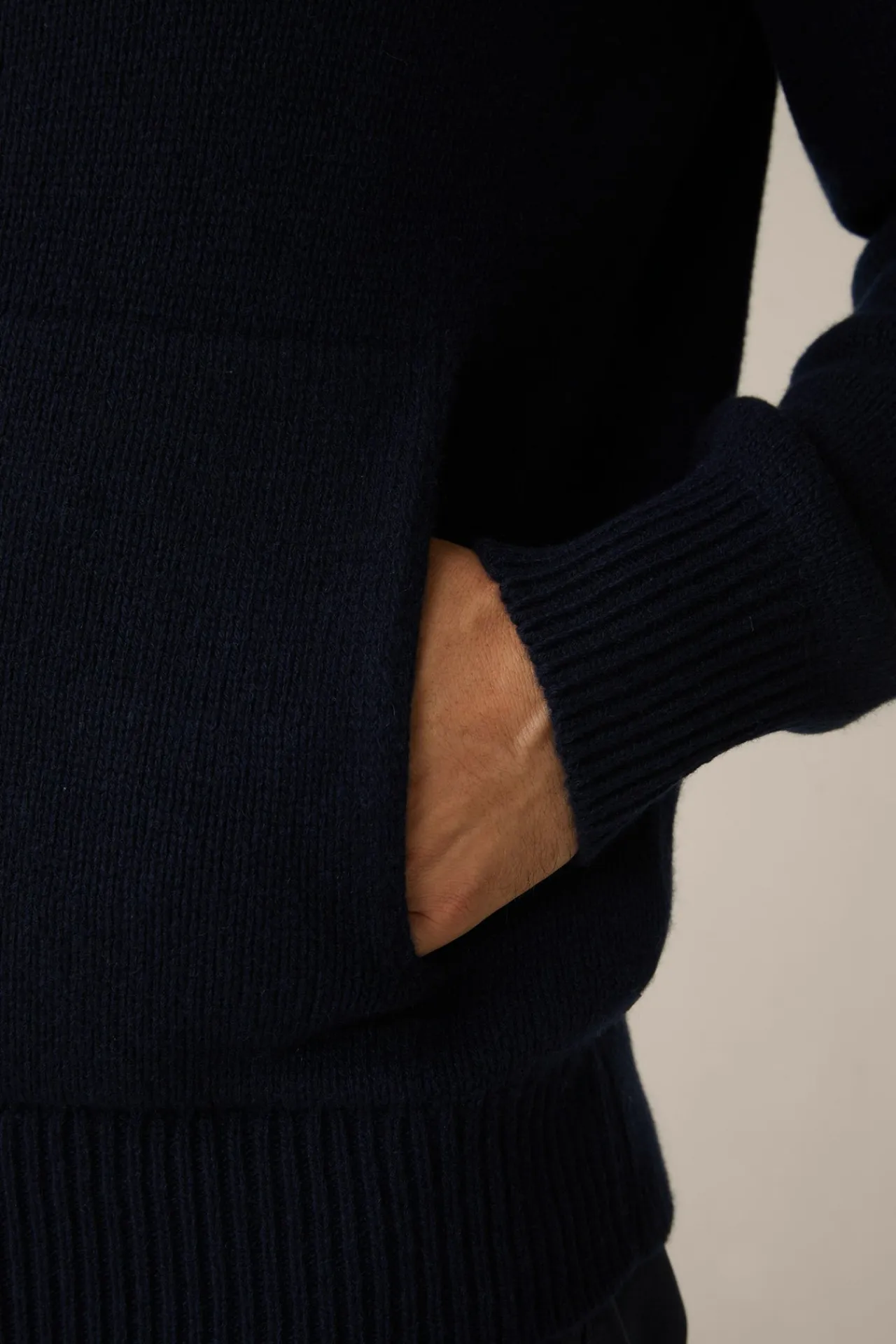 Cashmere-Zip-Strick-Jacke Ecosio Mit Stehkragen In*Windsor Outlet