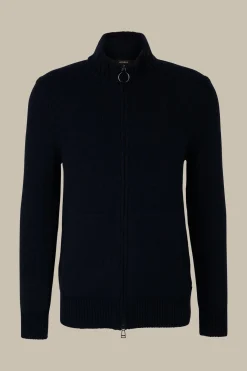 Cashmere-Zip-Strick-Jacke Ecosio Mit Stehkragen In*Windsor Outlet