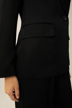 Crepe-Blazer Mit Breitem Revers In*Windsor Fashion