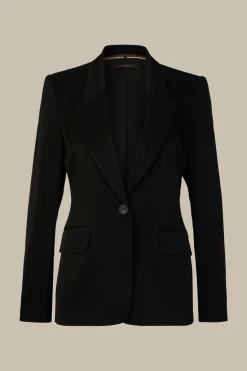 Crepe-Blazer Mit Breitem Revers In*Windsor Fashion