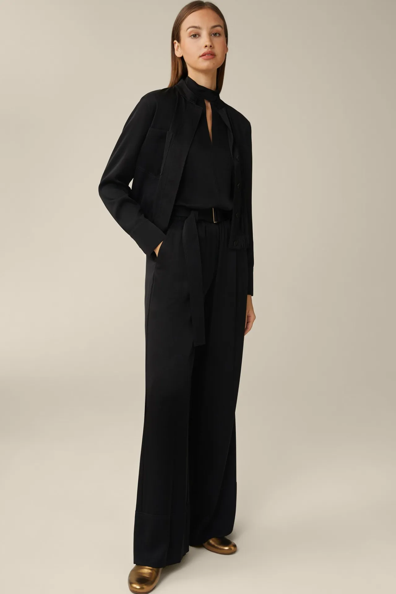 Crepe-Blouson In*Windsor New