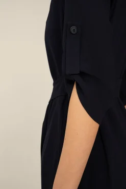 Crepe-Hemdblusen-Kleid In*Windsor Fashion