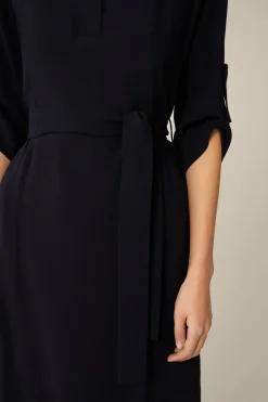 Crepe-Hemdblusen-Kleid In*Windsor Fashion