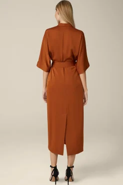 Crepe-Kleid In Midi-Lange In*Windsor Sale