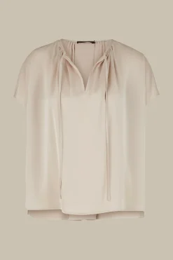 Crepe-Kurzarm-Bluse In*Windsor Fashion