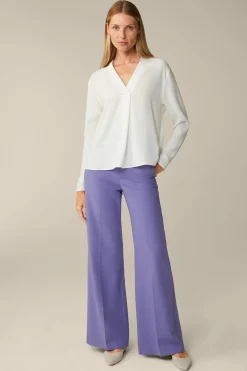 Crepe-Langarm-Bluse In*Windsor Discount