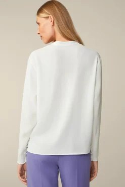 Crepe-Langarm-Bluse In*Windsor Discount