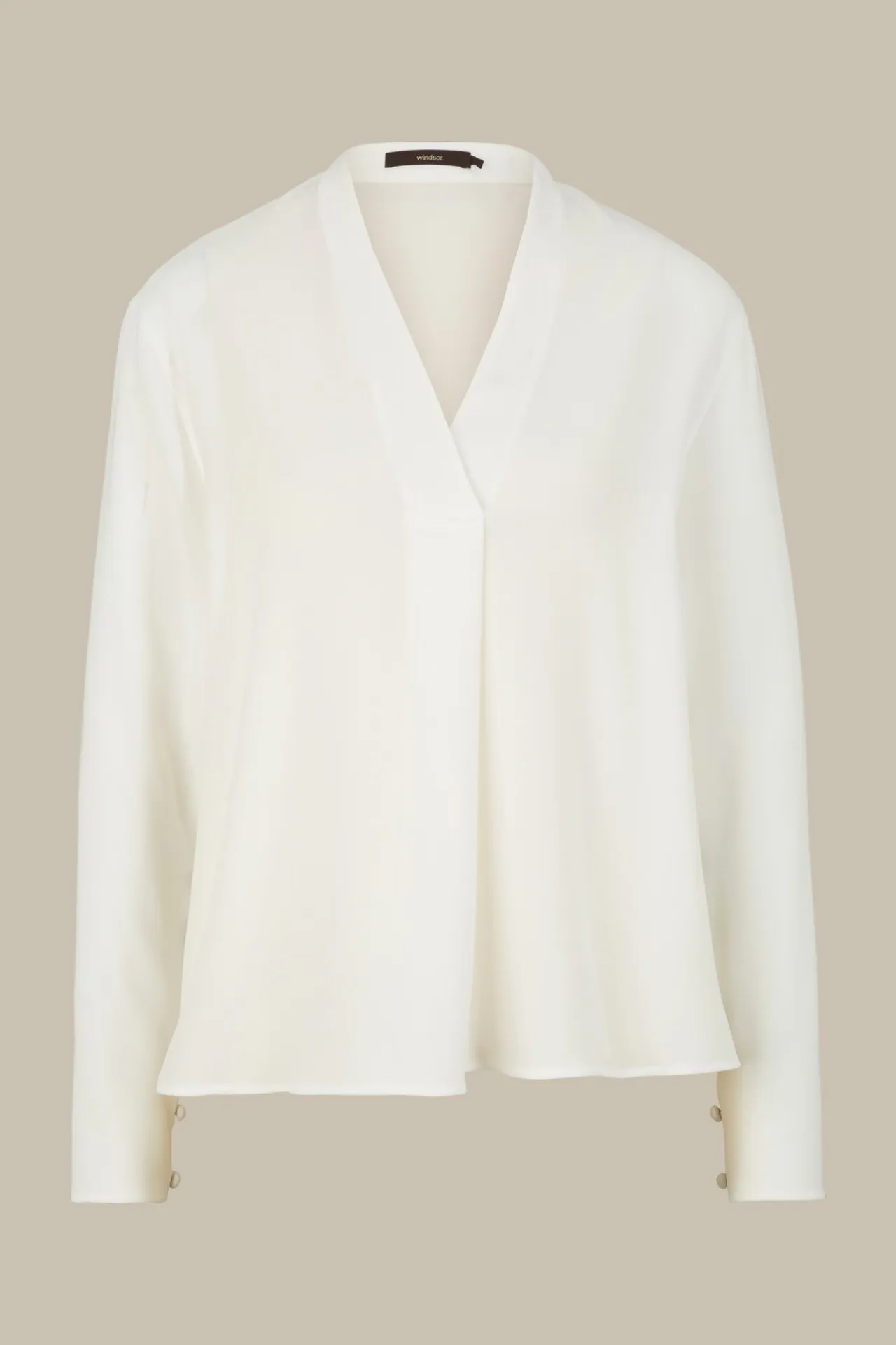 Crepe-Langarm-Bluse In*Windsor Discount
