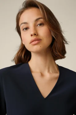 Crepe-Langarm-Bluse In*Windsor Fashion