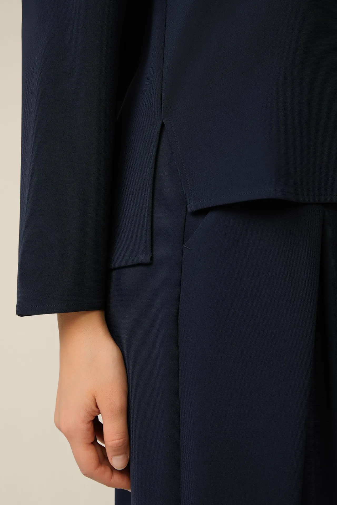 Crepe-Langarm-Bluse In*Windsor Fashion