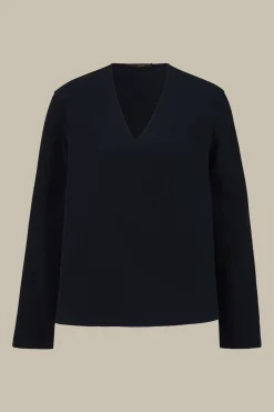 Crepe-Langarm-Bluse In*Windsor Fashion